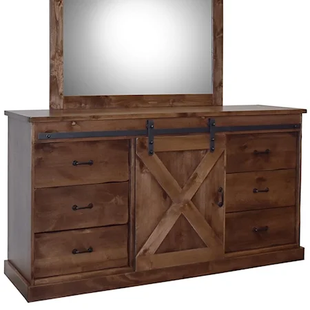 Rustic Deluxe 6 Drawer Dresser